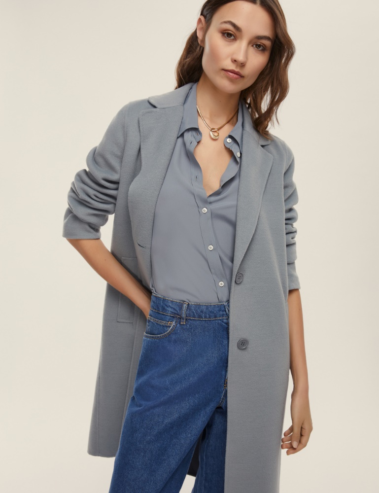Cappotto monopetto in double - Emme