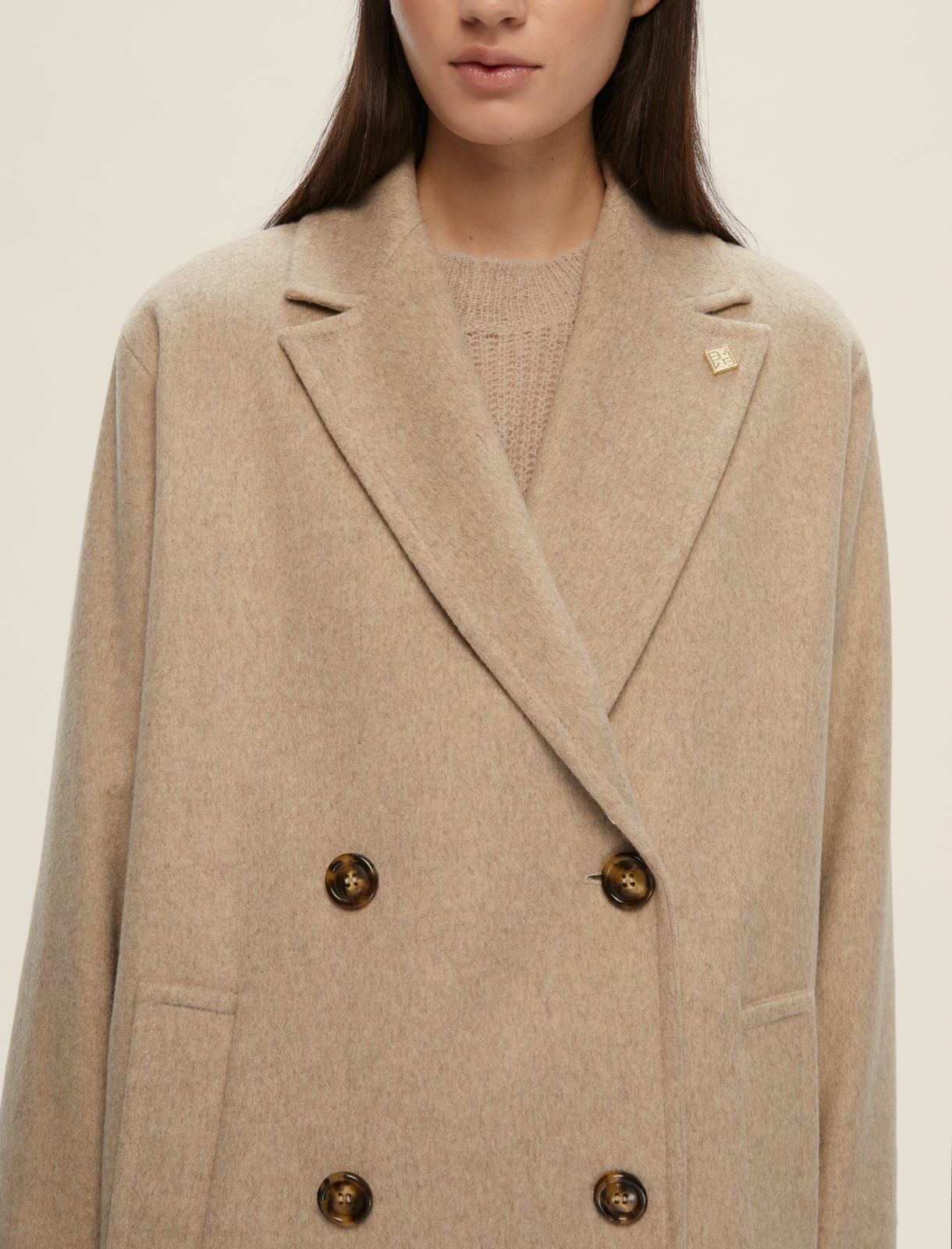 Cappotto doppiopetto - BIANCO SPORCO - Emme - 4