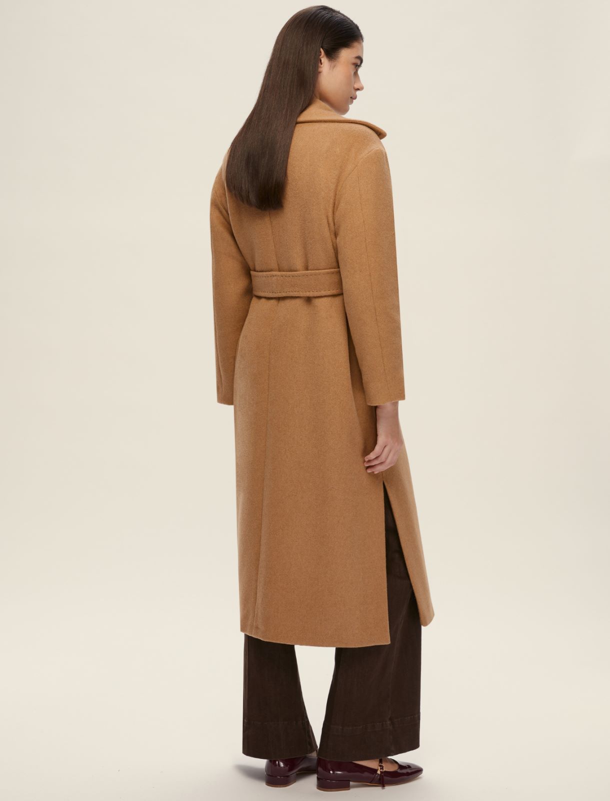 Double-faced cloth coat - CAMEL - Emme - 2