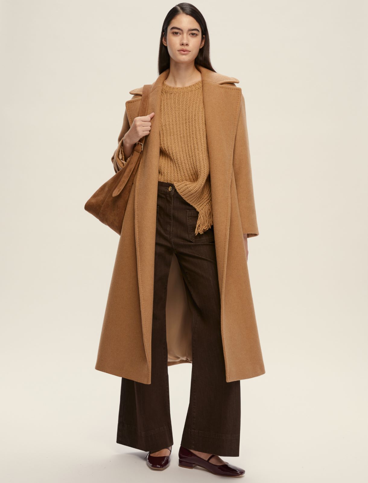 Double-faced cloth coat - CAMEL - Emme