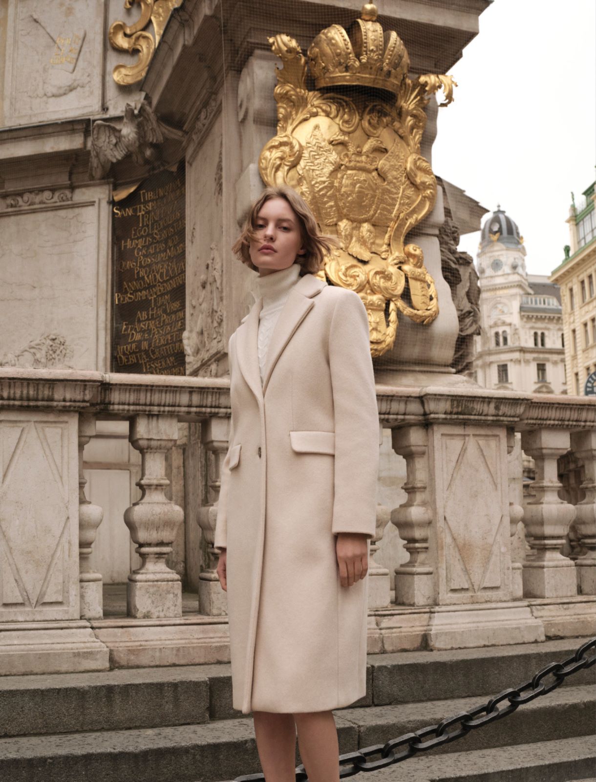Cappotto semi aderente - BIANCO LANA - Emme - 6