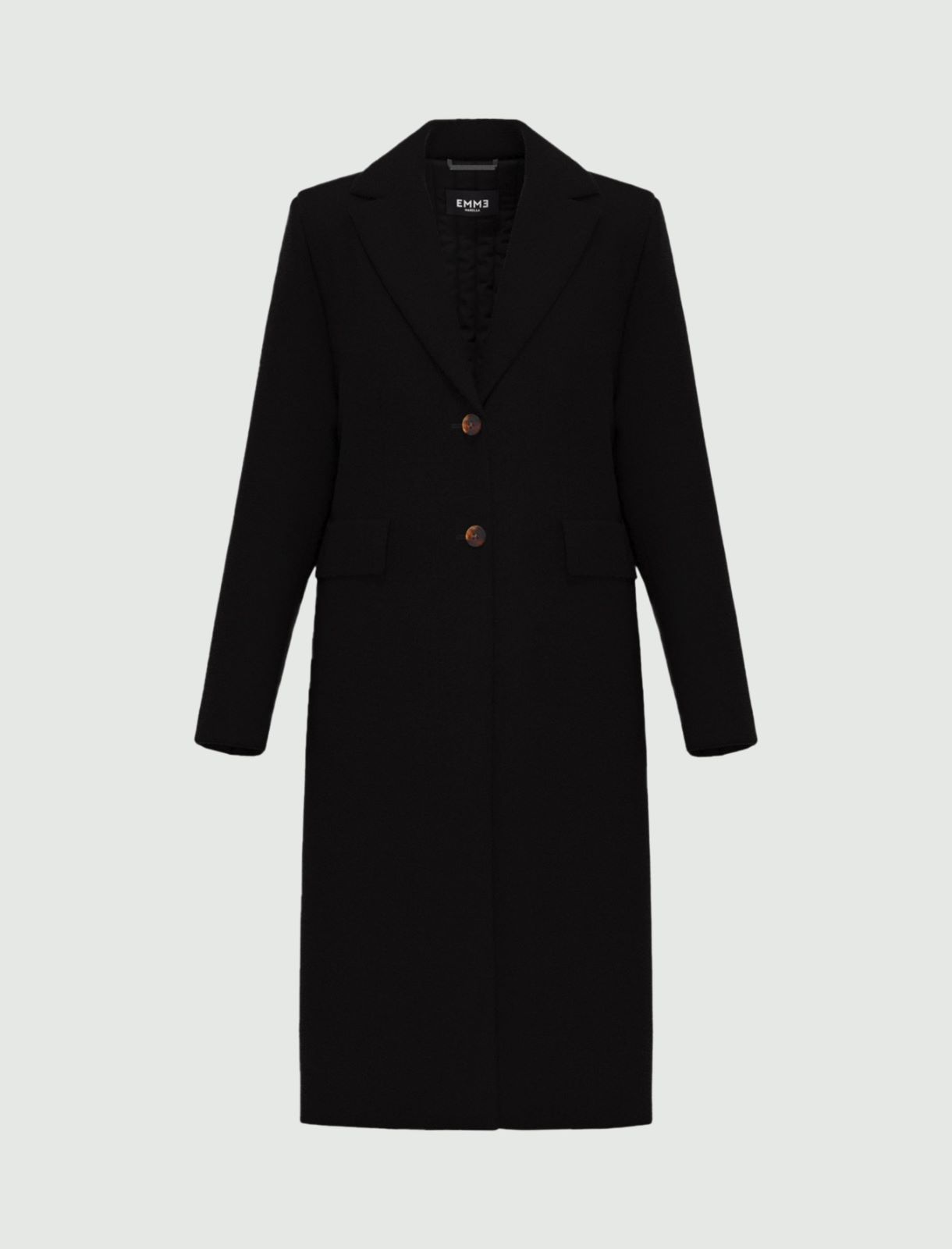 Cappotto semi aderente - NERO - Emme - 5