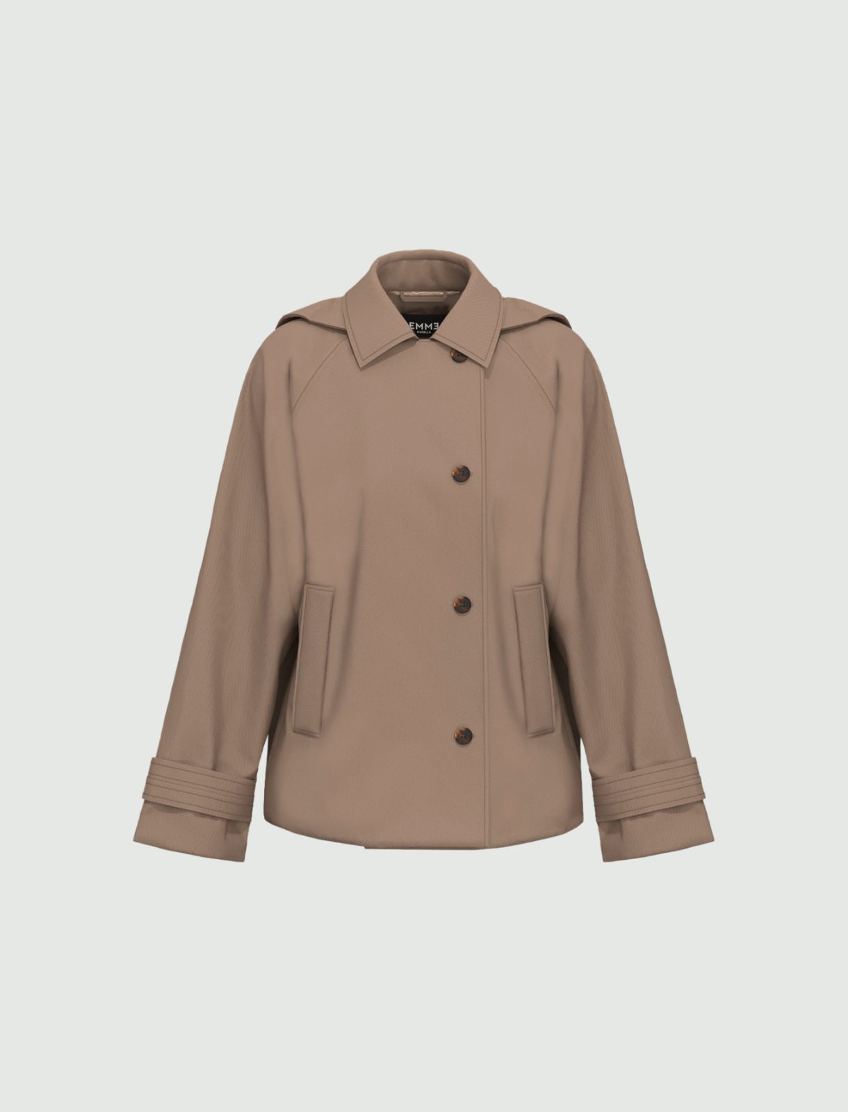 Water-repellent fabric jacket - TURTLEDOVE - Emme - 5
