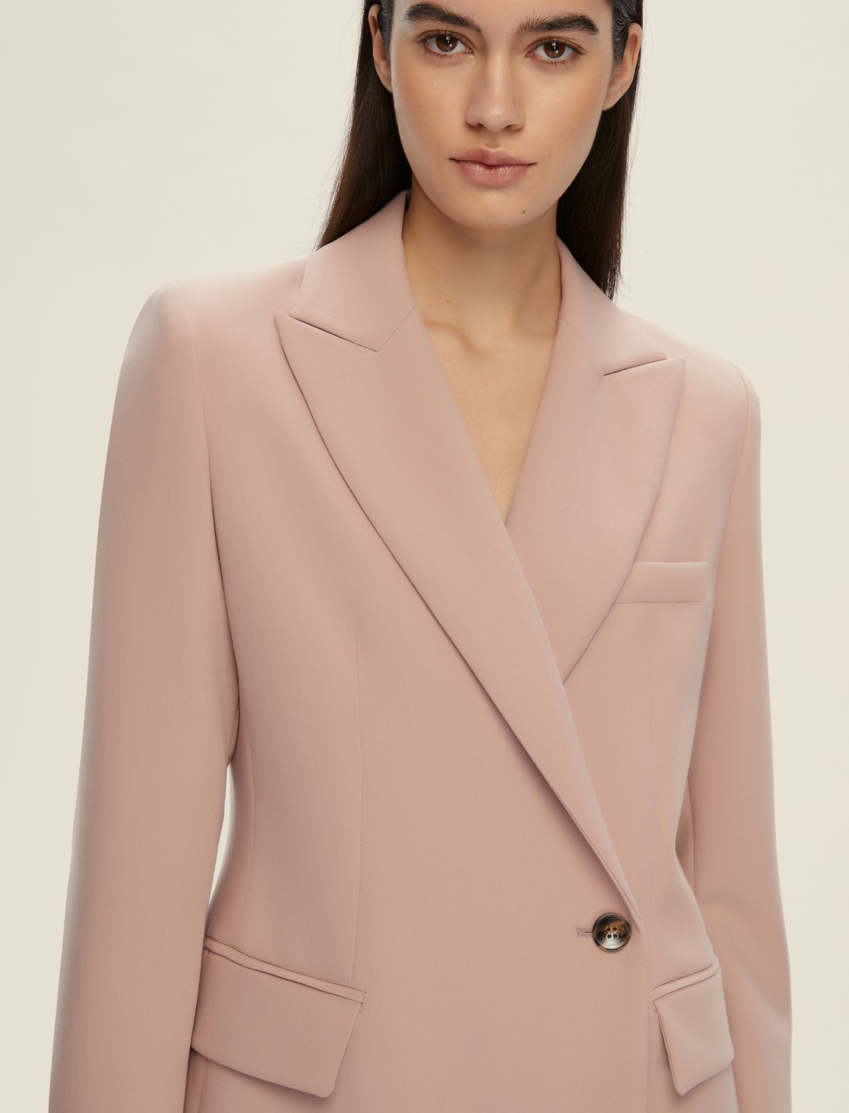 Blazer doppiopetto stretch - ROSA - Emme - 4