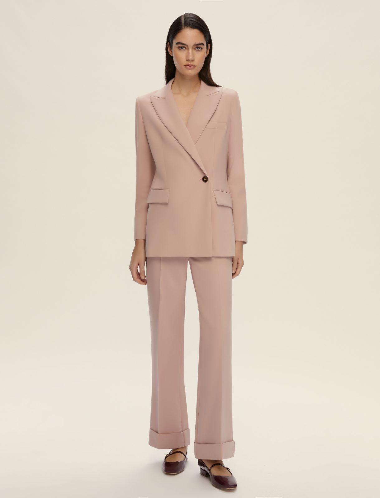 Blazer doppiopetto stretch - ROSA - Emme