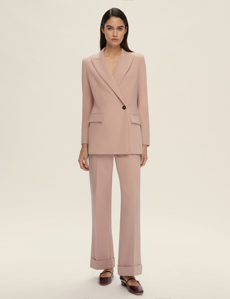 Blazer doppiopetto stretch - ROSA