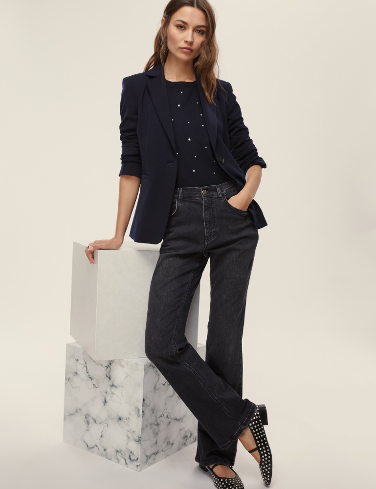 Blazer in tessuto stretch - Emme