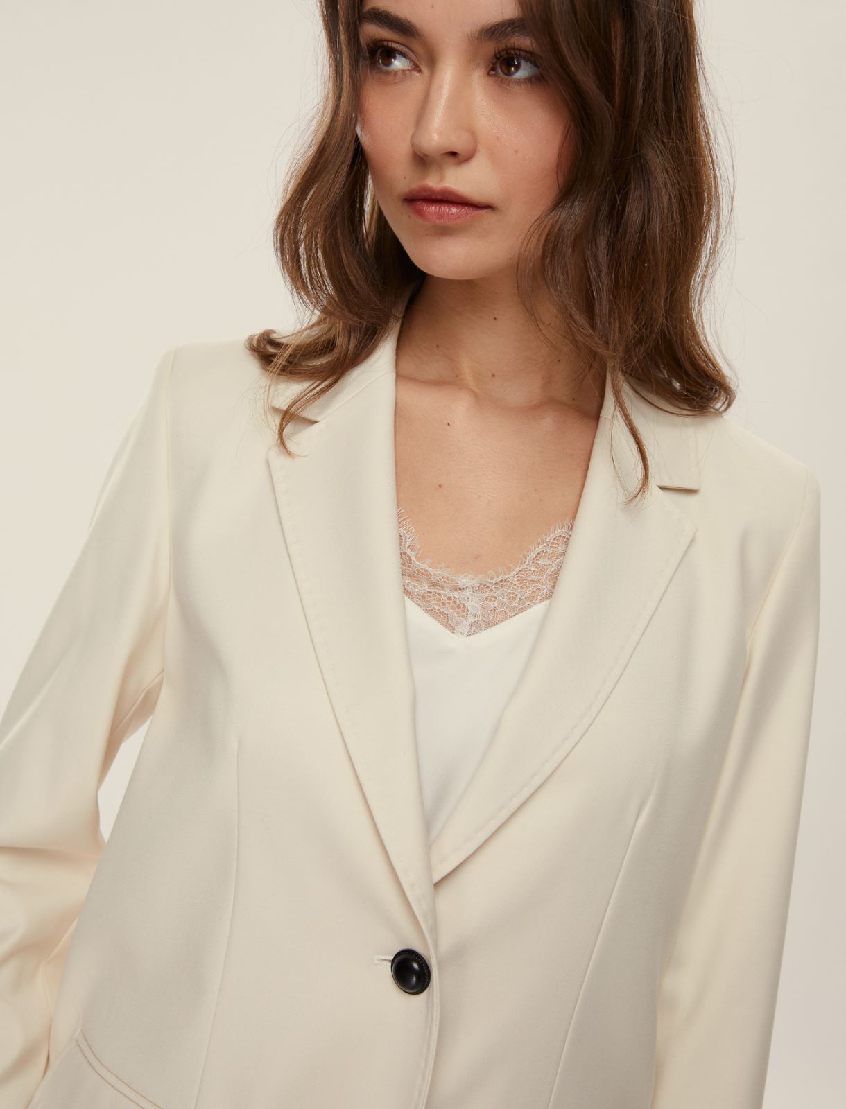 Giacca in flanella stretch - BIANCO LANA - Emme - 4