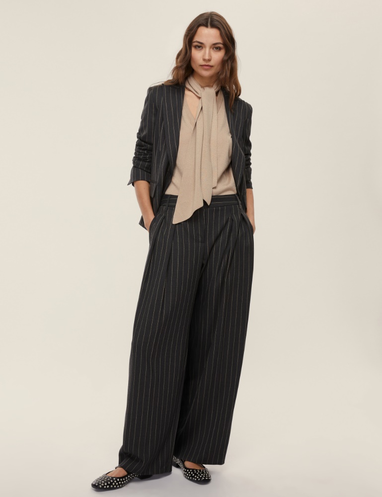 Giacca semi aderente in tessuto stretch - Emme - 2