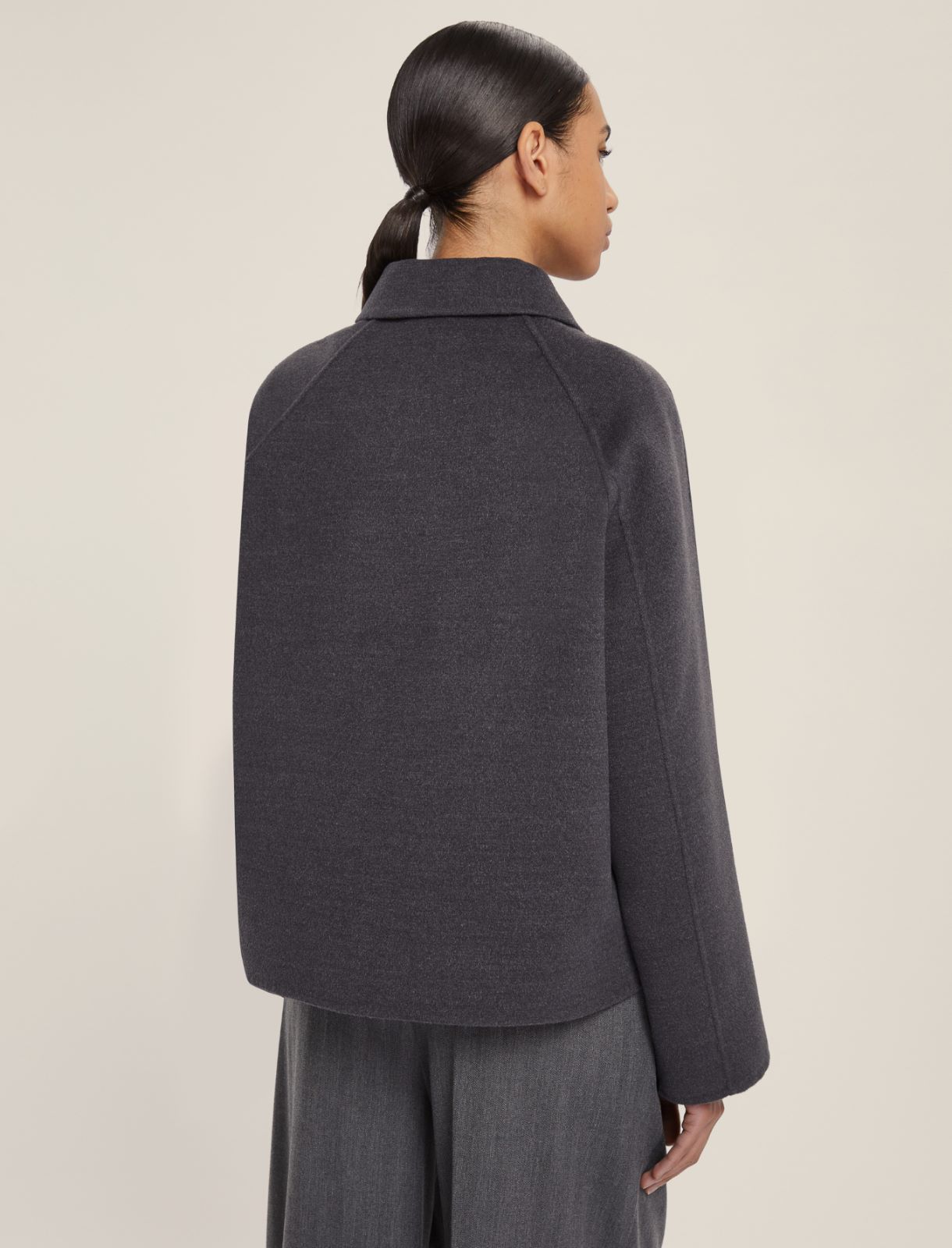 Giacca dritta in double - GRIGIO MELANGE - Emme - 2