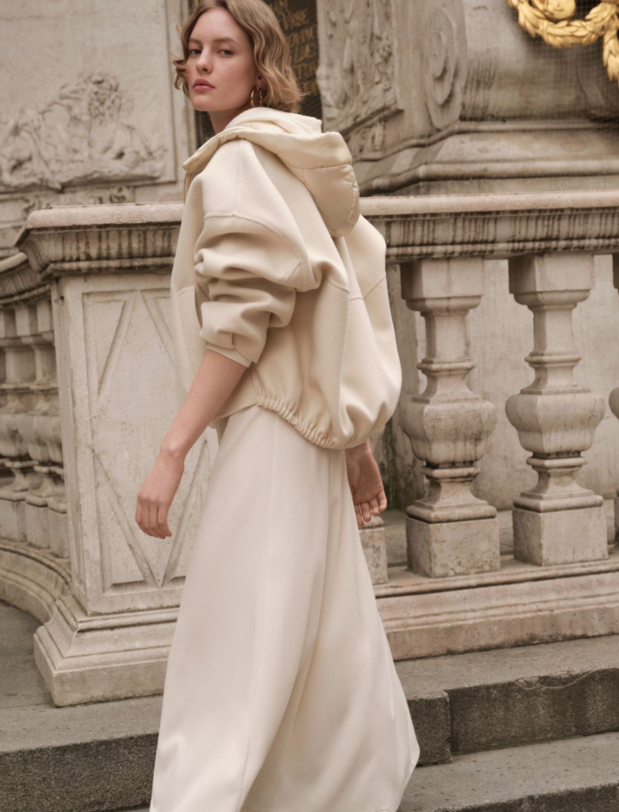 Giacca bomber con cappuccio - PANNA - Emme - 6