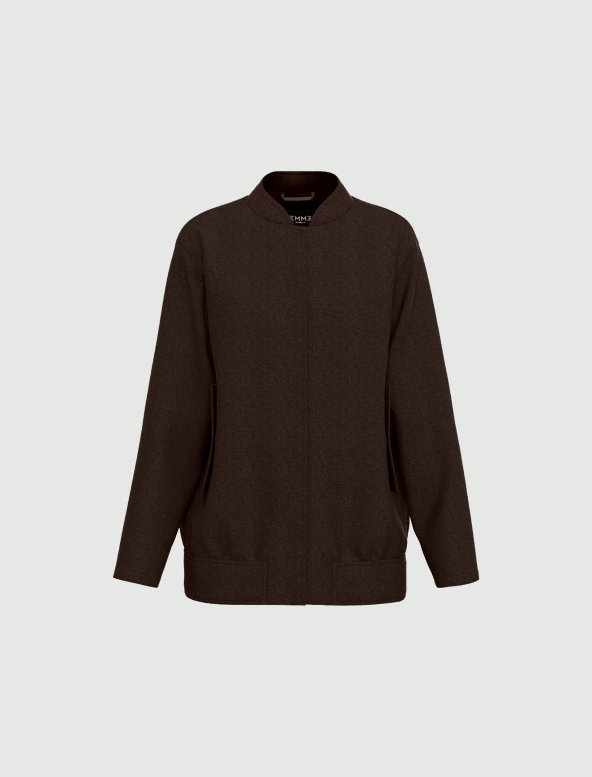 Cappotto bomber in misto lana - TESTA DI MORO - Emme - 5