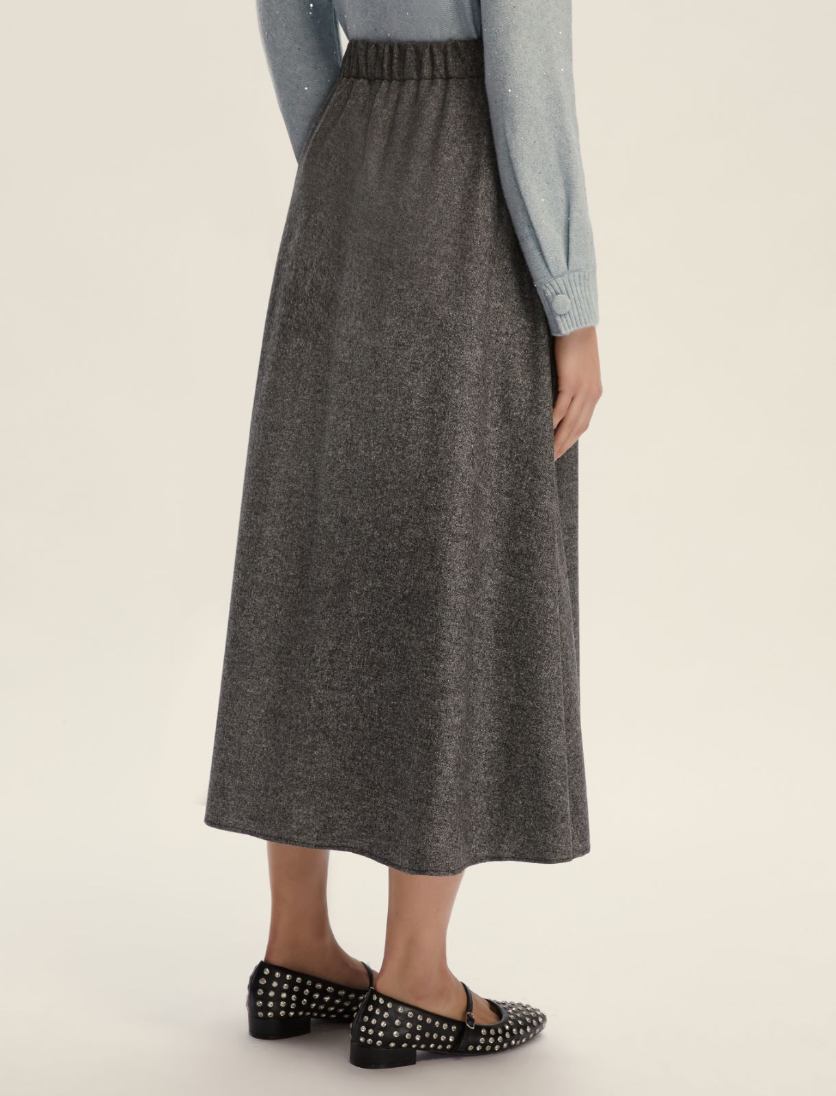 Flannel skirt - SLATE GREY - Emme - 2