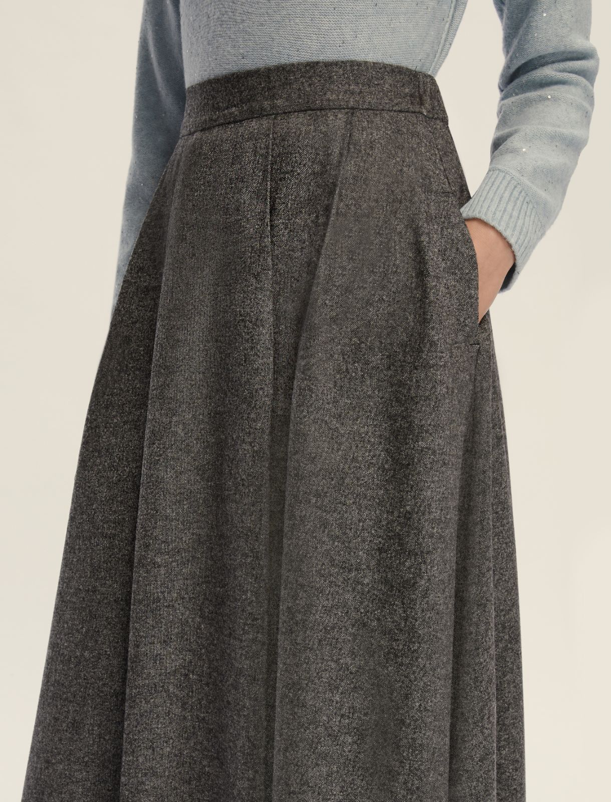 Flannel skirt - SLATE GREY - Emme - 4