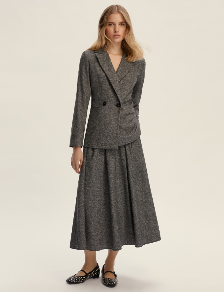Flannel skirt - SLATE GREY
