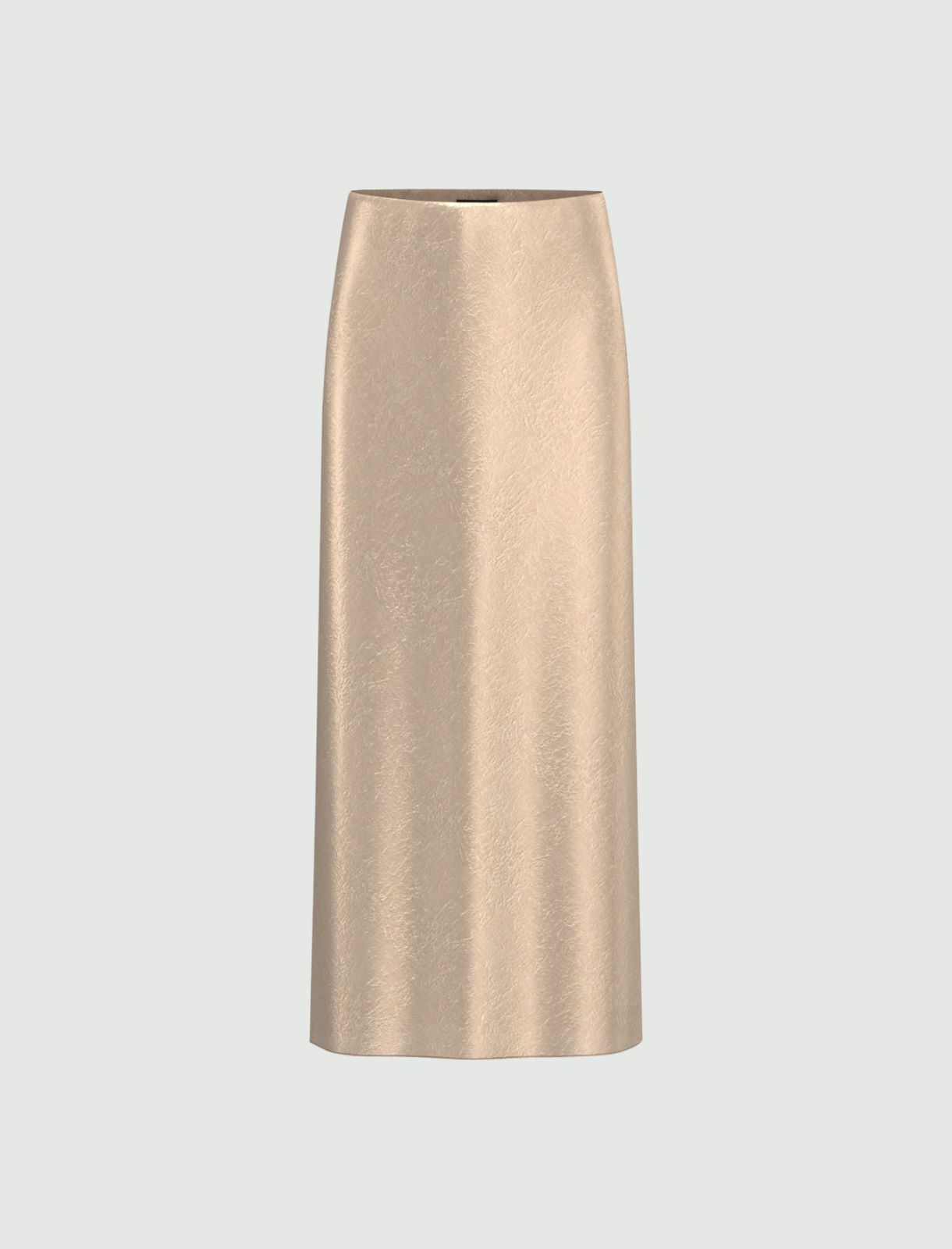 Gonna in raso crinkle - BEIGE - Emme - 5