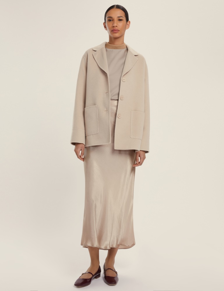 Crinkle satin skirt - Emme
