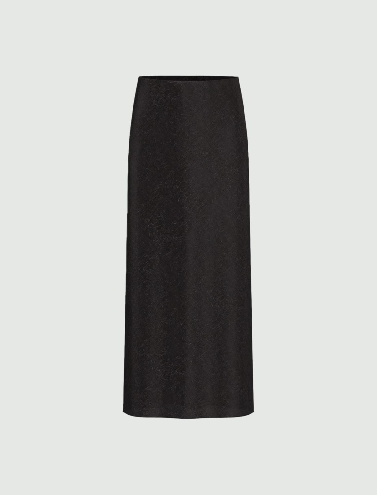 Gonna in raso crinkle - NERO - Emme - 5