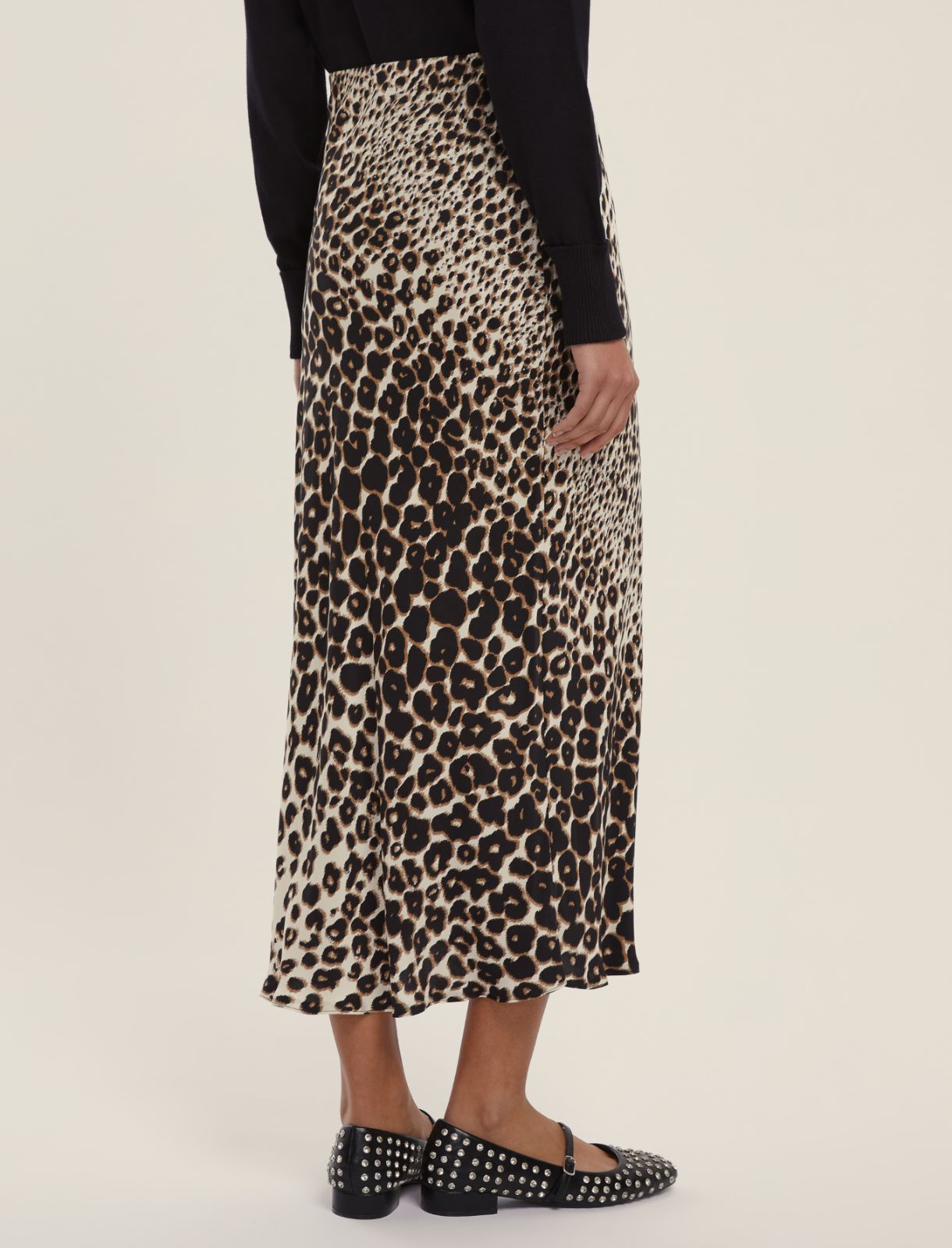 Gonna in twill di viscosa - CAMMELLO - Emme - 2