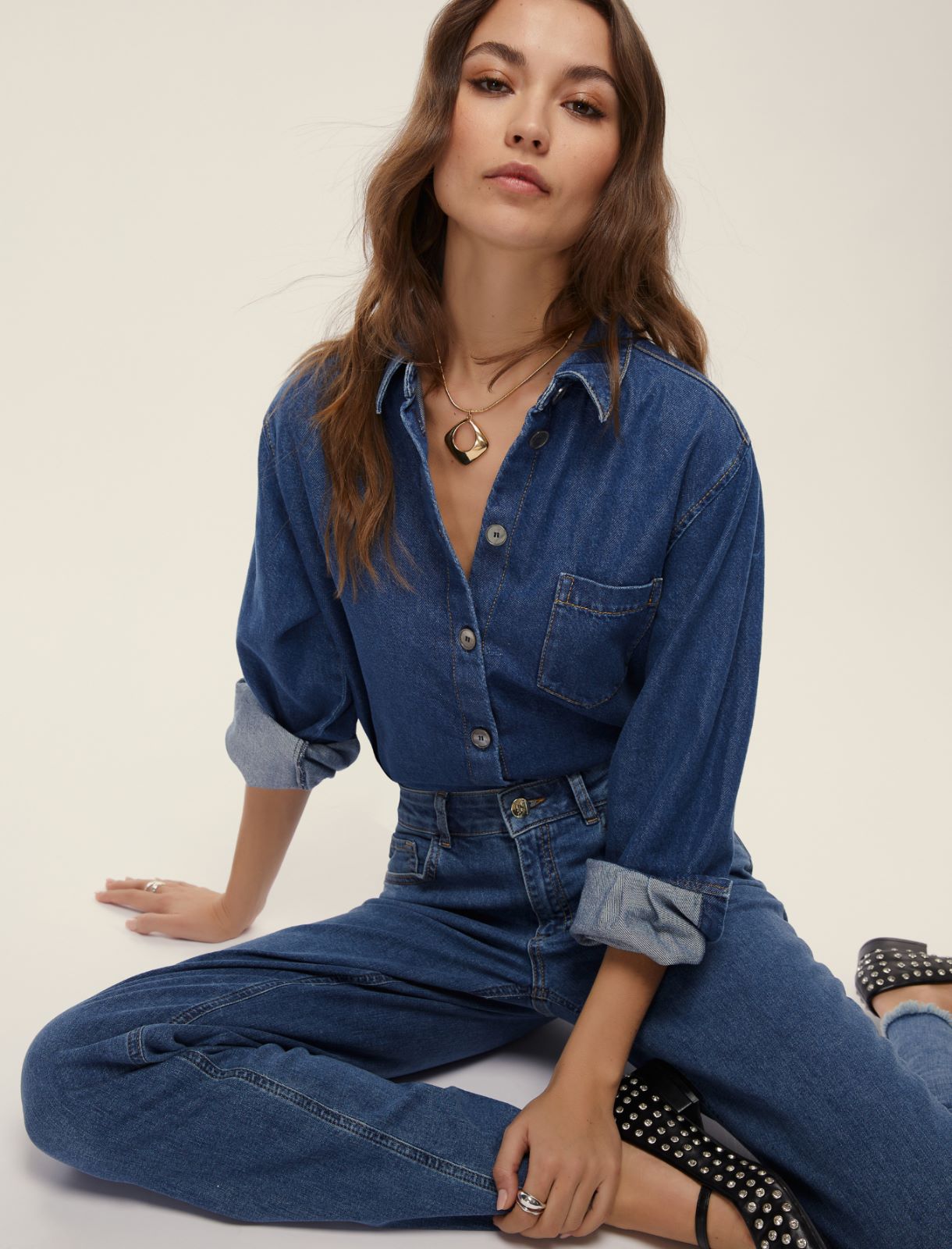 Camicia in denim - BLUE JEANS - Emme - 3
