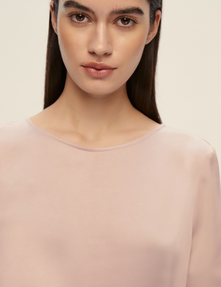 Hammered satin blouse - Emme - 4