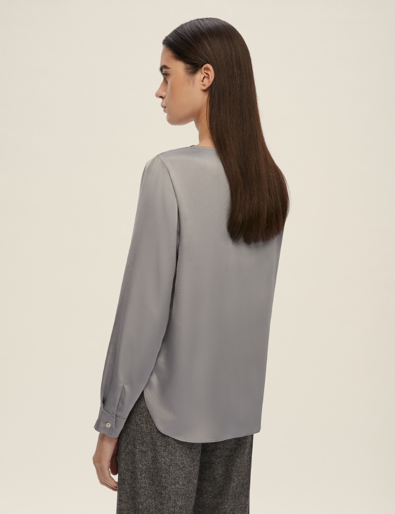 Hammered satin blouse - Emme - 3