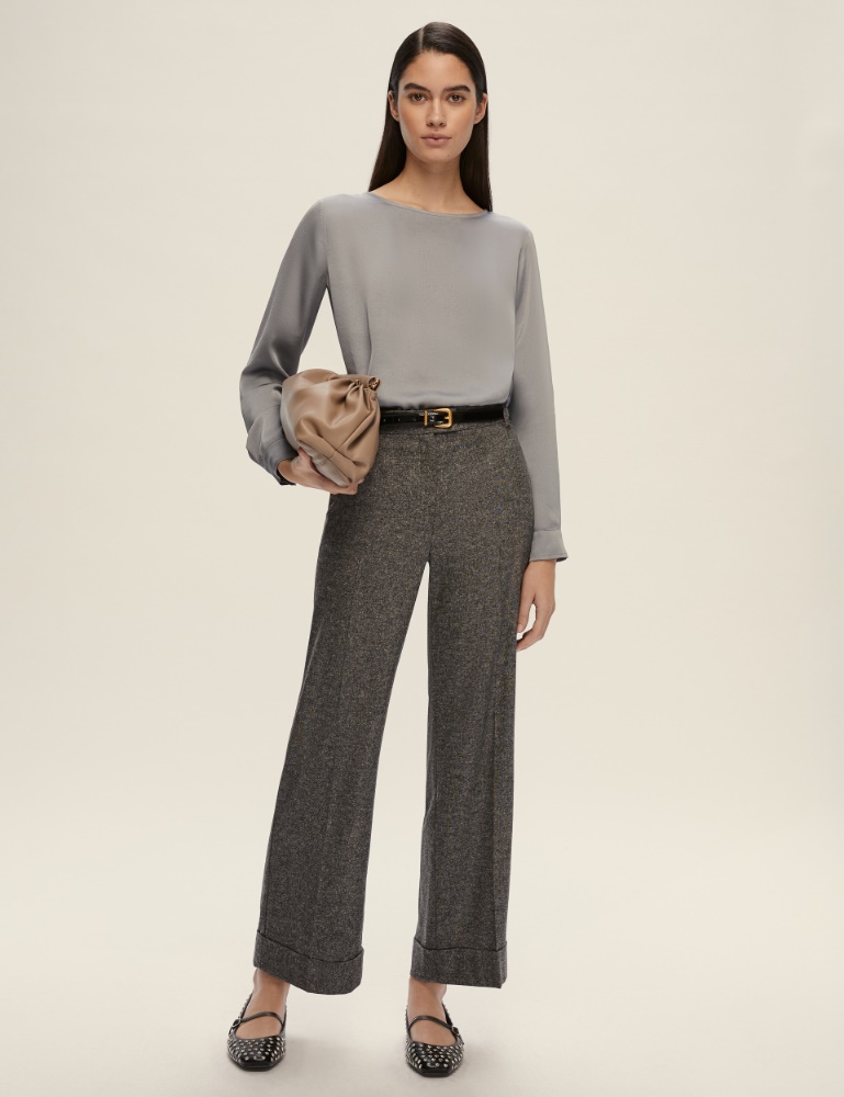 Hammered satin blouse - Emme - 2