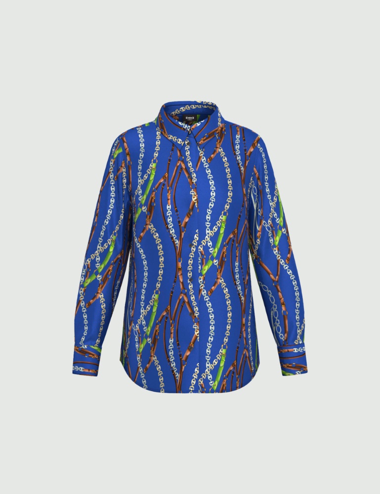 Printed viscose twill shirt - Emme - 5