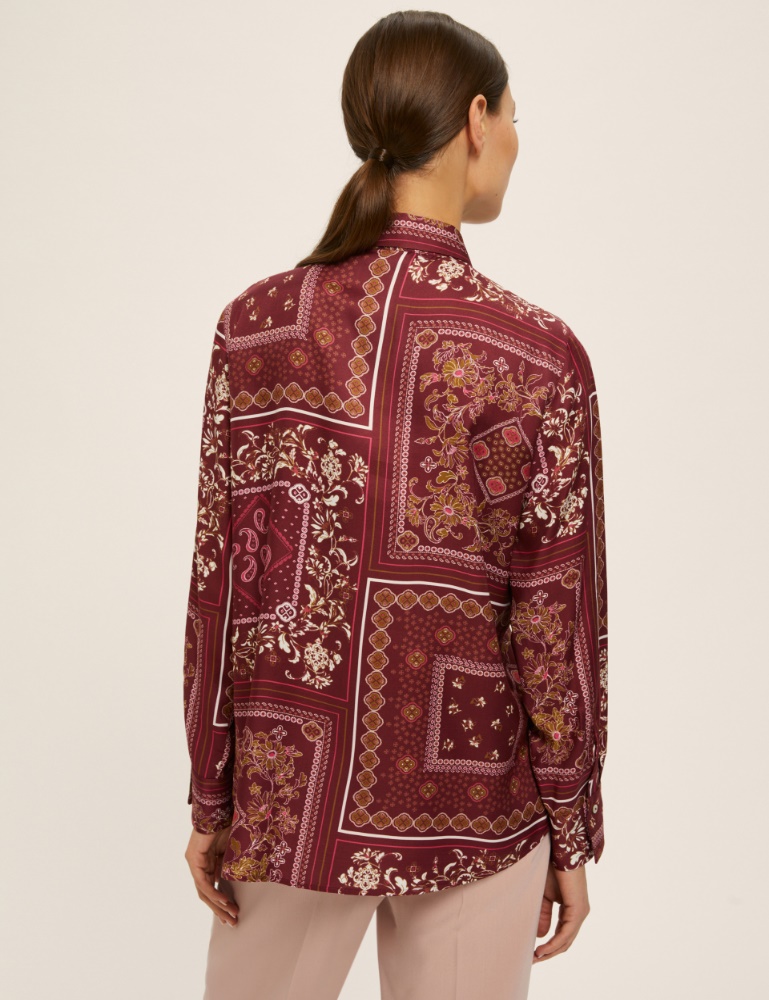 Printed viscose twill shirt - Emme - 3