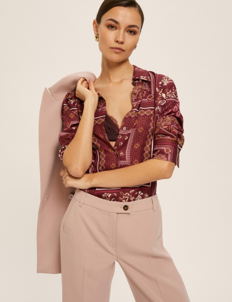 Printed viscose twill shirt - Emme