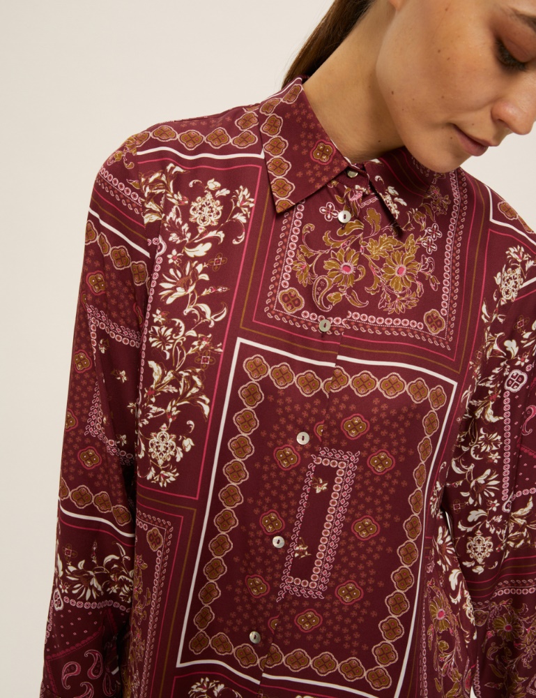 Printed viscose twill shirt - Emme - 4