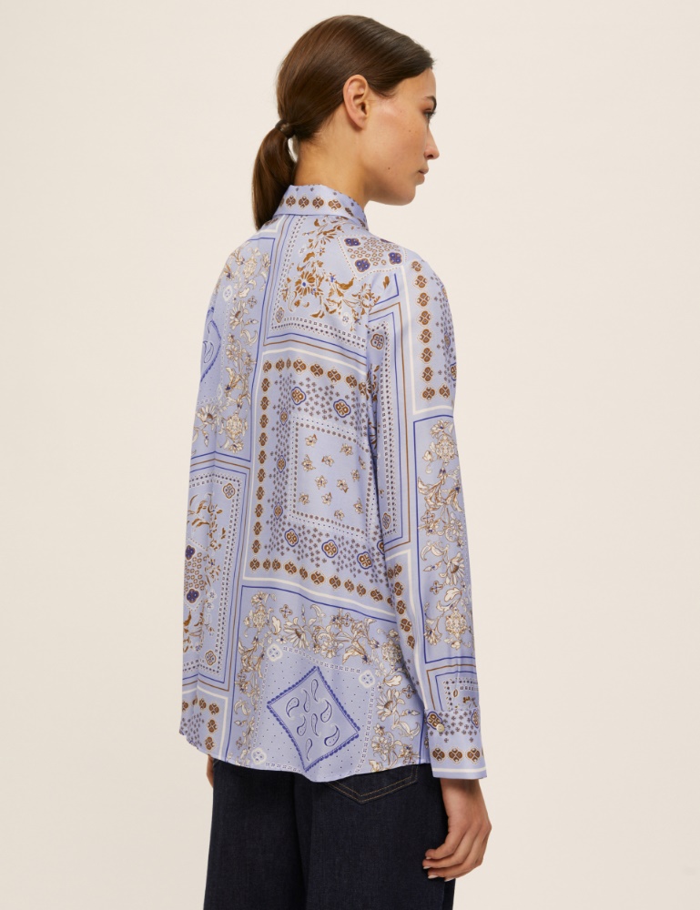 Printed viscose twill shirt - Emme - 3