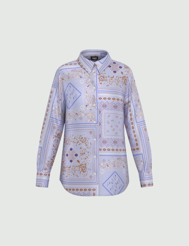 Printed viscose twill shirt - Emme - 5