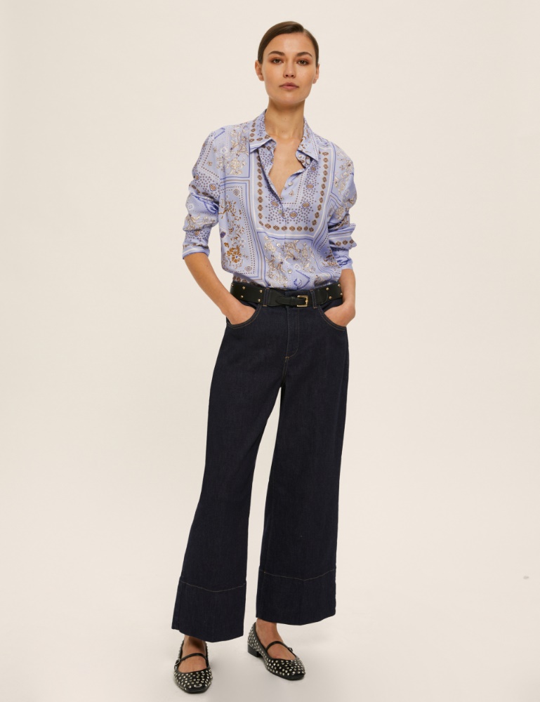 Printed viscose twill shirt - Emme - 2
