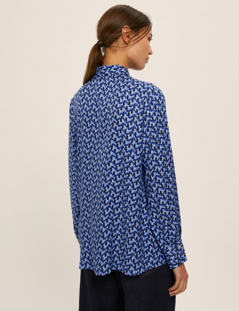 Printed viscose twill shirt - Emme - 3