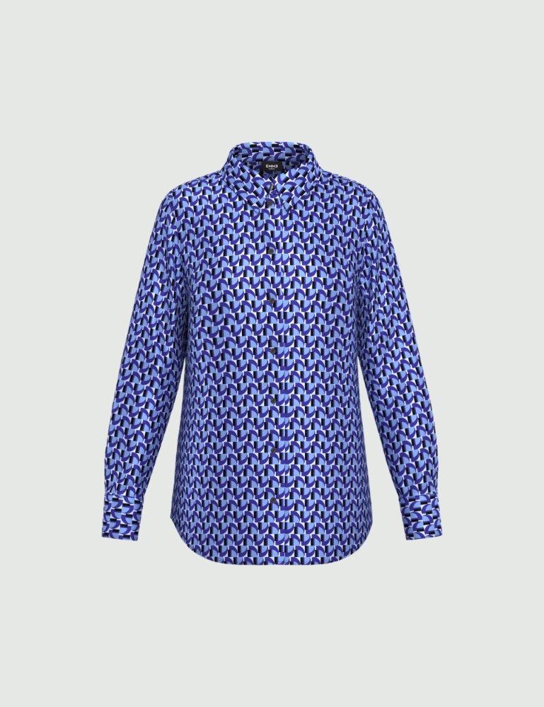 Printed viscose twill shirt - Emme - 5