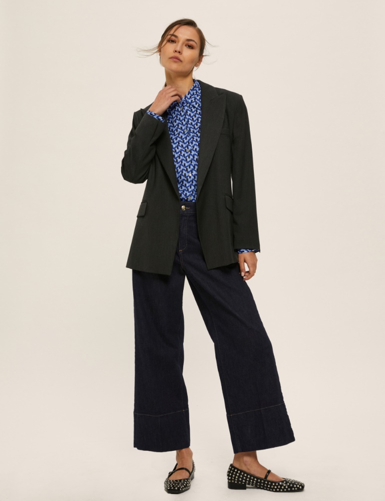 Printed viscose twill shirt - Emme - 2