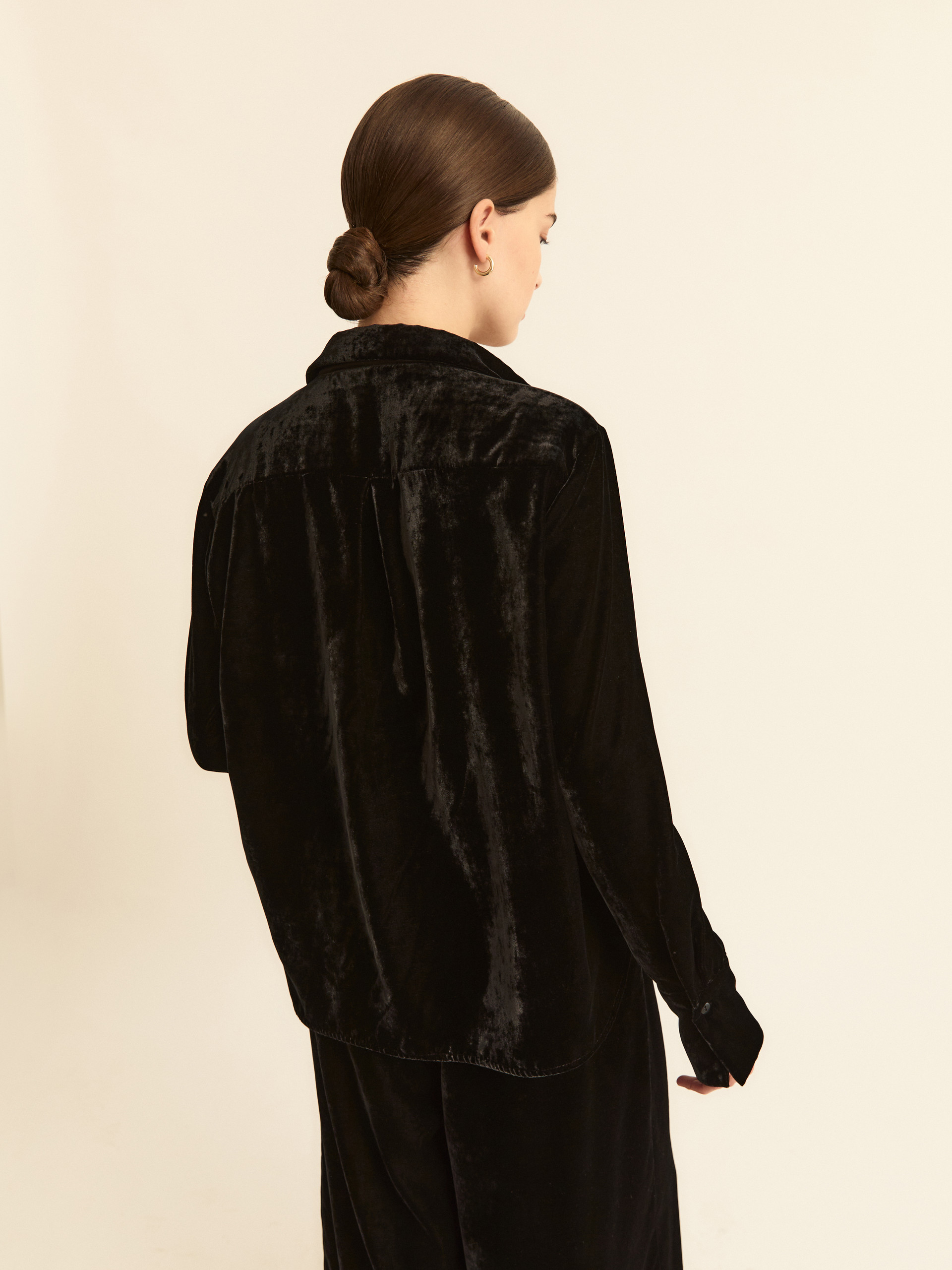 Velvet shirt - BLACK - Emme - 3