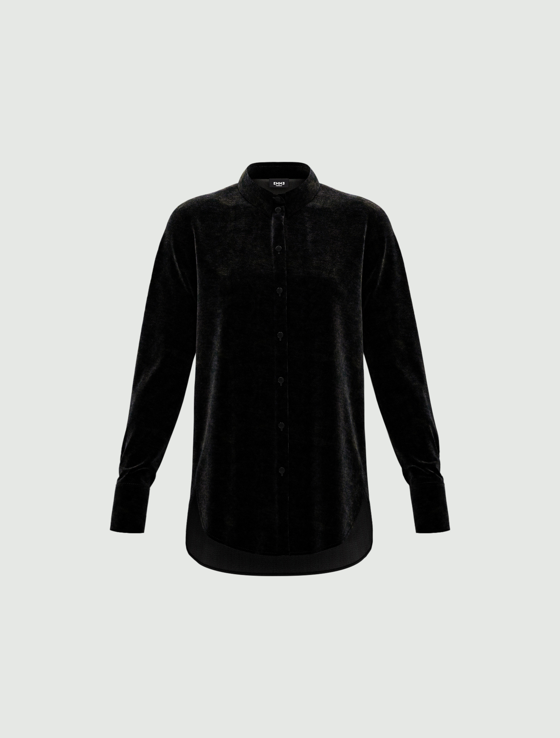 Velvet shirt - BLACK - Emme - 4