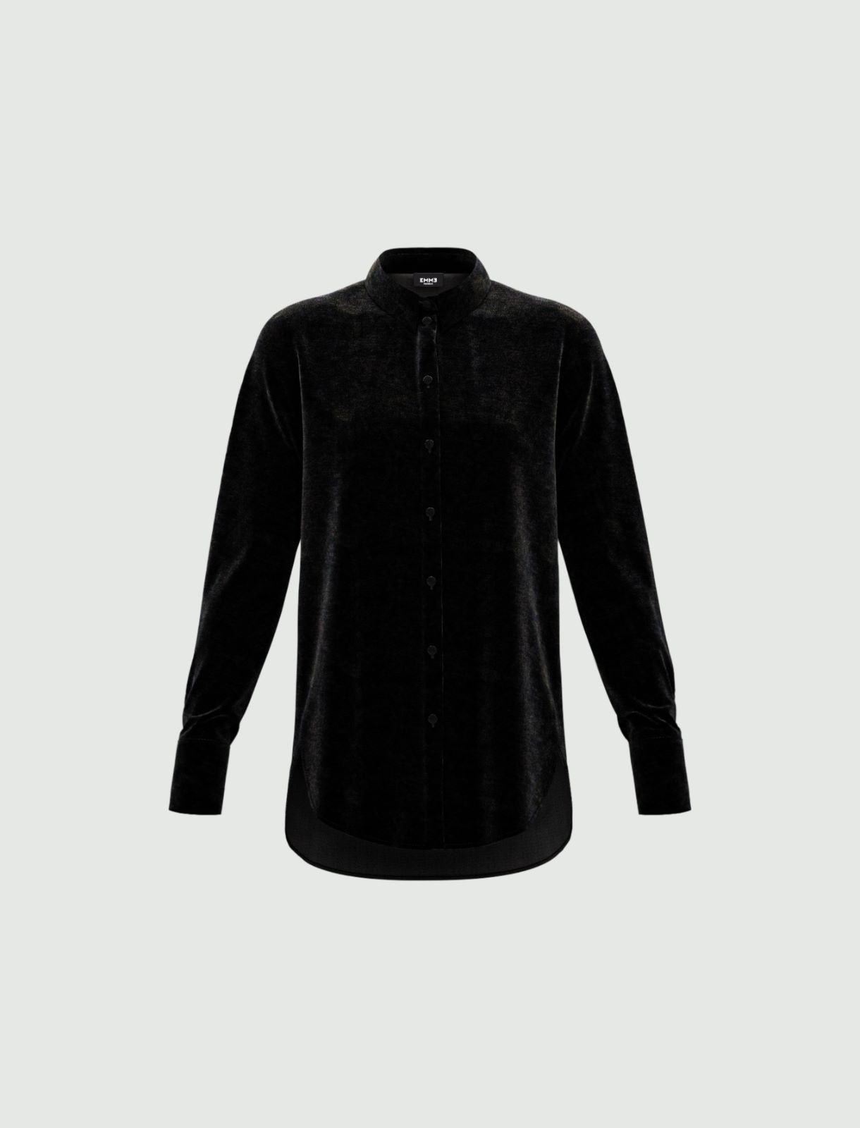 Velvet shirt - BLACK - Emme - 4