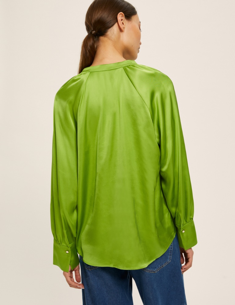 Viscose satin blouse - Emme - 3