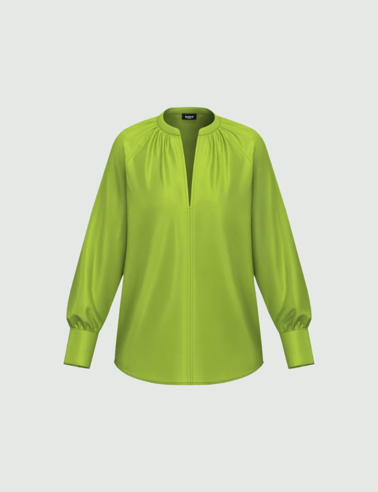 Viscose satin blouse - Emme - 5