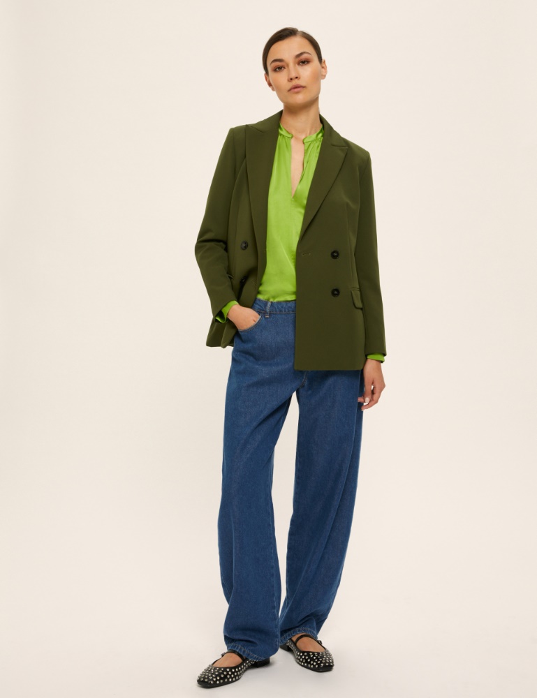 Viscose satin blouse - Emme - 2