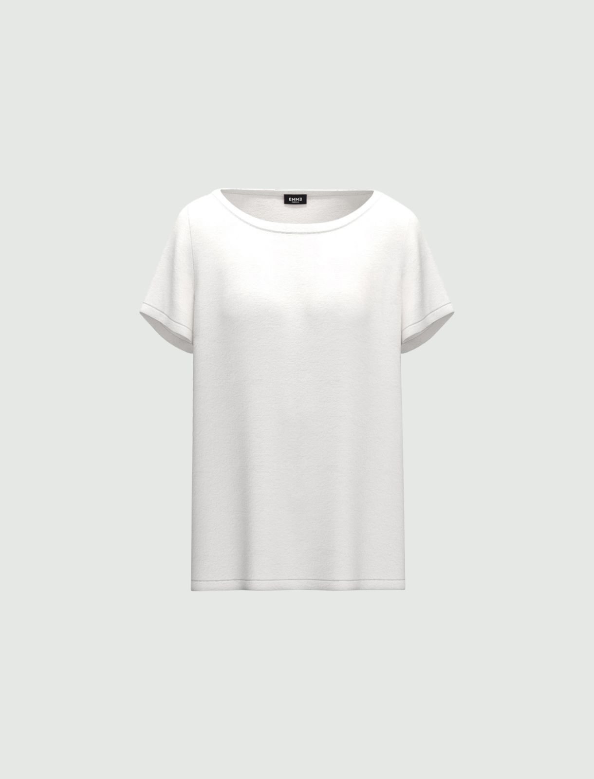 Blusa in misto seta - BIANCO - Emme - 5