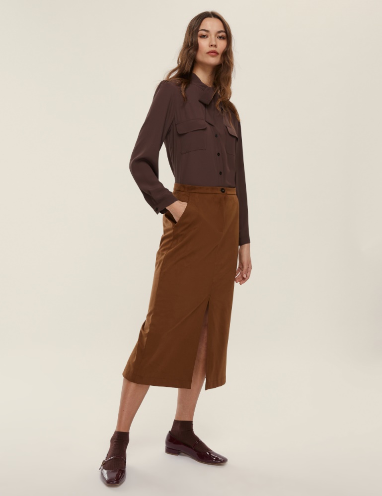 Camicia sfiancata in misto seta - Emme - 3