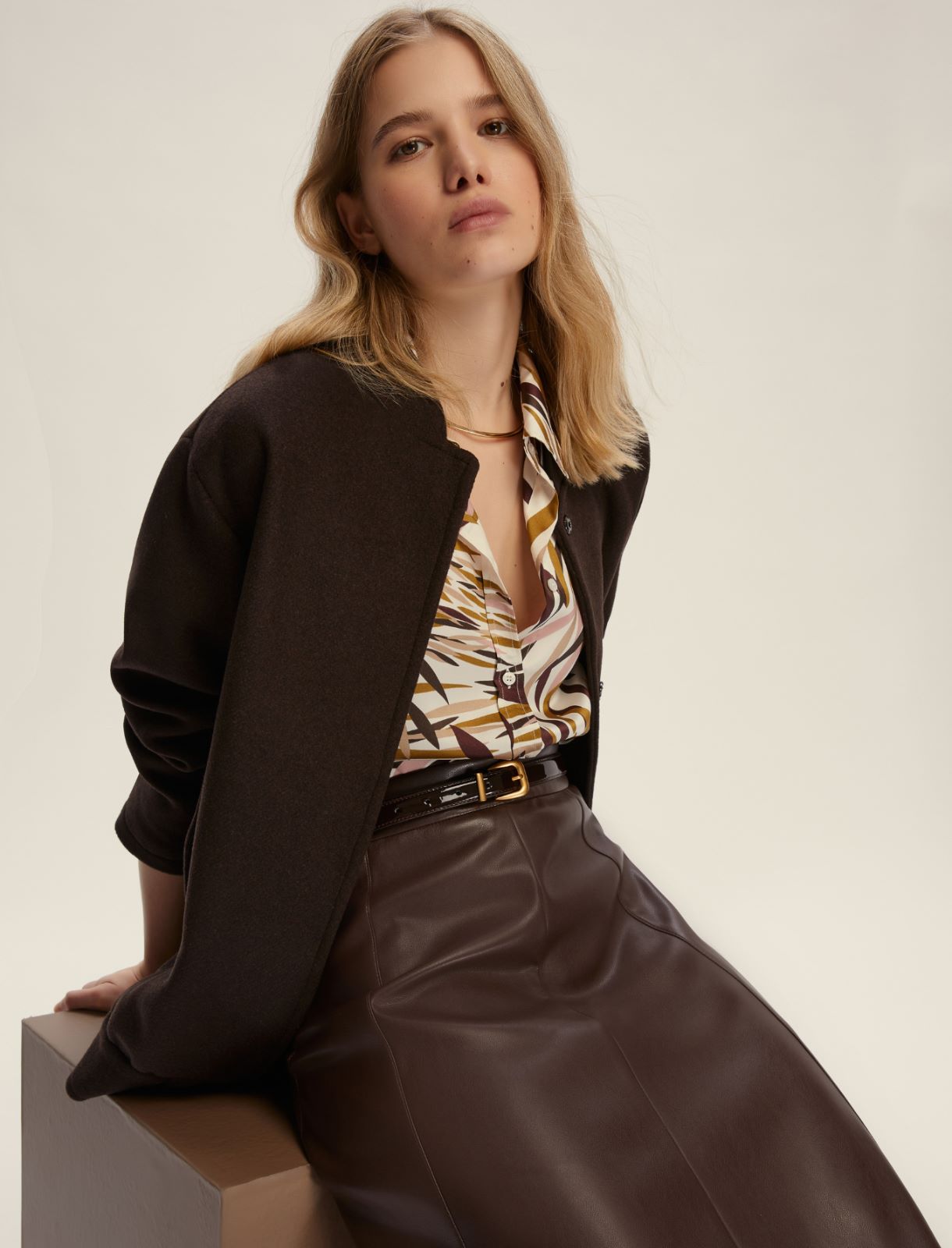Camicia semi aderente in twill - BIANCO LANA - Emme - 3