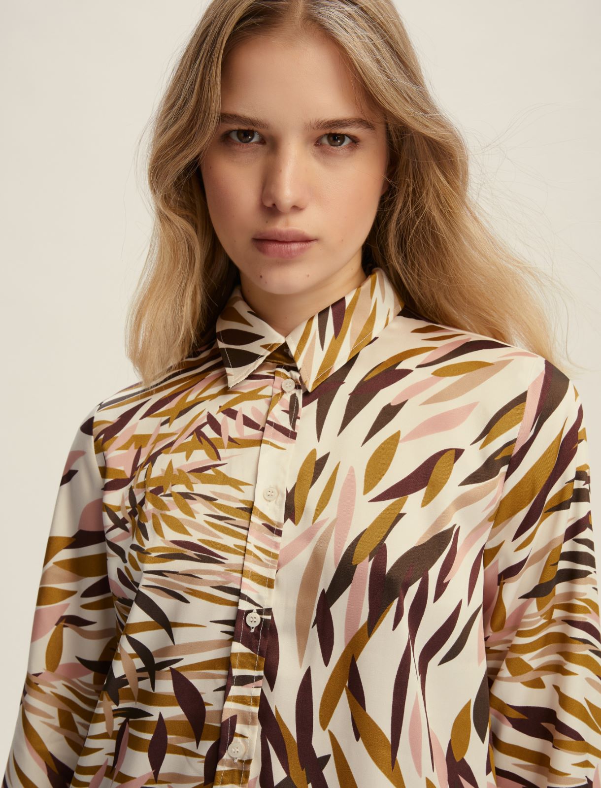 Camicia semi aderente in twill - BIANCO LANA - Emme - 4