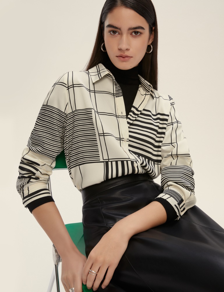 Semi-fitted twill shirt - Emme