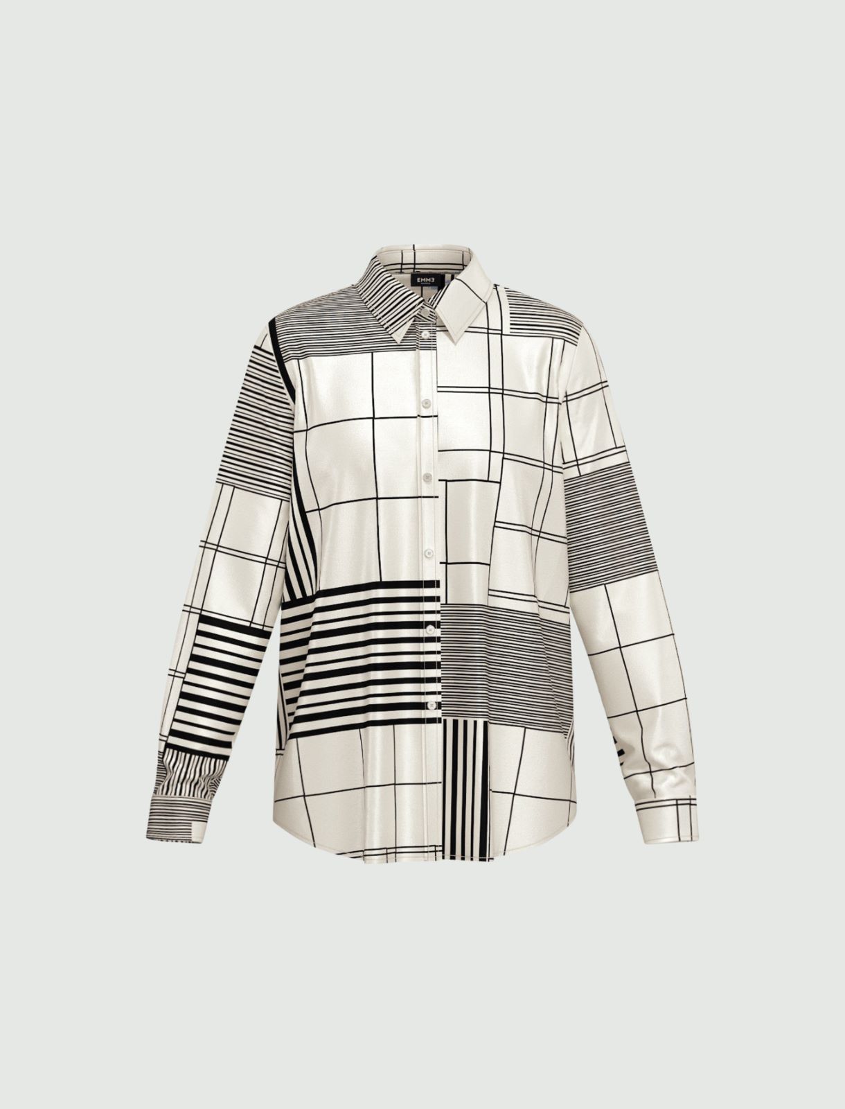 Camicia semi aderente in twill - BIANCO - Emme - 5