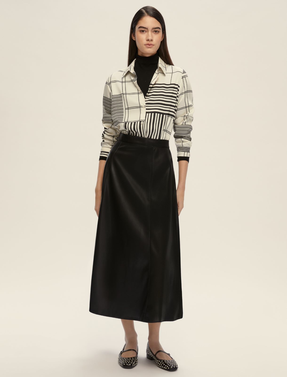 Camicia semi aderente in twill - BIANCO - Emme
